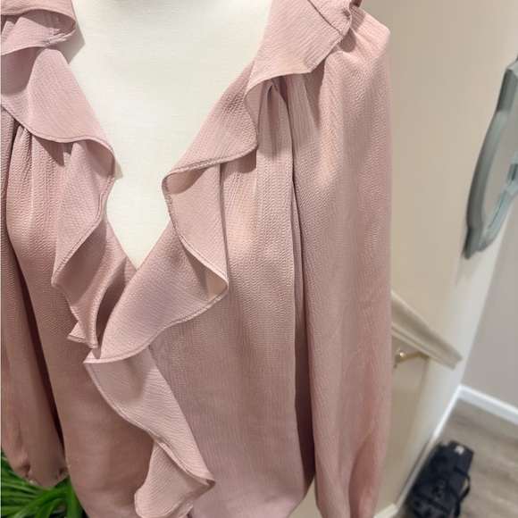 Max Studio Pink Ruffle Blouse - Picture 3 of 7